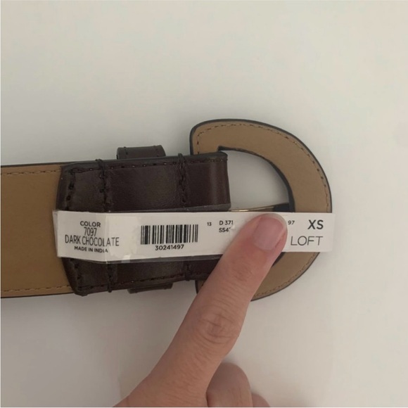 NWT LOFT Dark Chocolate Belt - Picture 4 of 6
